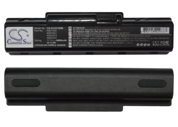 Acer Aspire 2930, Aspire 4300, Aspire 4730, Aspire 5738Z Series Replacement Battery 8800mAh / 97.68Wh