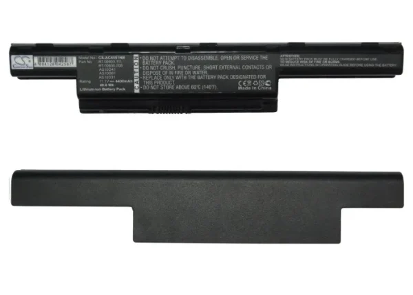 Acer Aspire, eMachines, TravelMate 4000, 5000, 7000 Series Replacement Battery 4400mAh / 48.84Wh