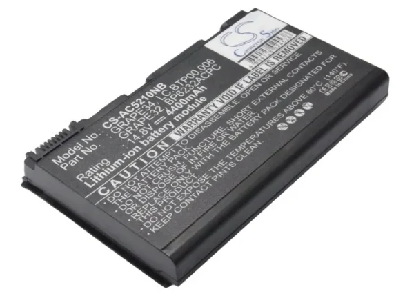 Acer Extensa 5000, 7000, TravelMate 5000, 7000 Series Replacement Battery 4400mAh - Image 6