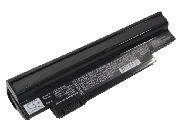 Acer AO532h, Aspire one 532h, AO532h-21r Series Replacement Battery 6600mAh/73.26Wh - Image 6