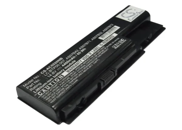 Acer Aspire 5220G, Aspire 7520, Aspire 5920G Series Replacement Battery 4400mAh / 65.12Wh - Image 2