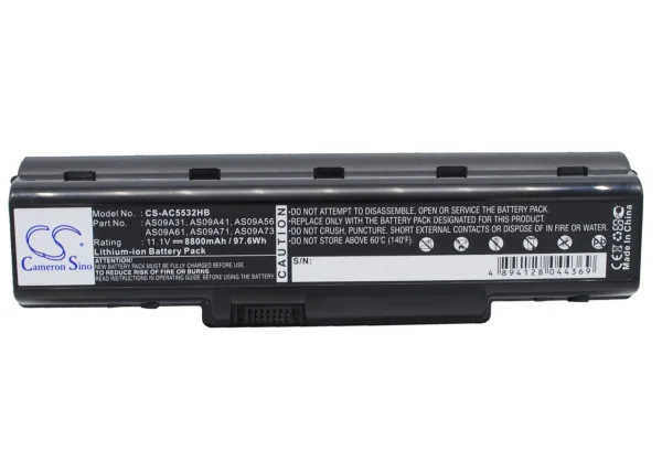 Acer Aspire 5517, 4732, 5516 Series Replacement Battery 8800mAh / 97.68Wh