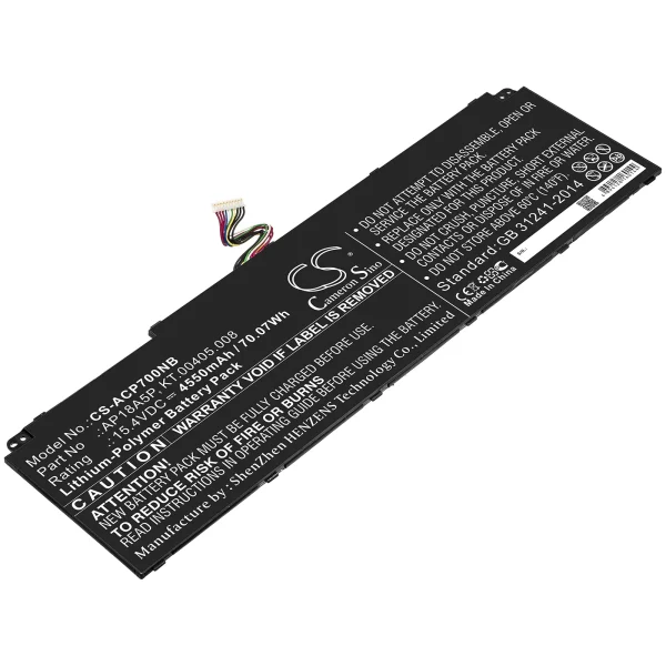 Acer ConceptD 9 CN917, ConceptD 9 Pro CN917, Predator Helios 700, Triton 900 Series Replacement Battery 4550mAh / 70.07Wh - Image 4