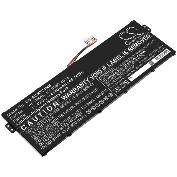 Acer Chromebook 311 C721 R721T, Chromebook Spin 311 R721T Replacement Battery 4100mAh / 46.74Wh - Image 2