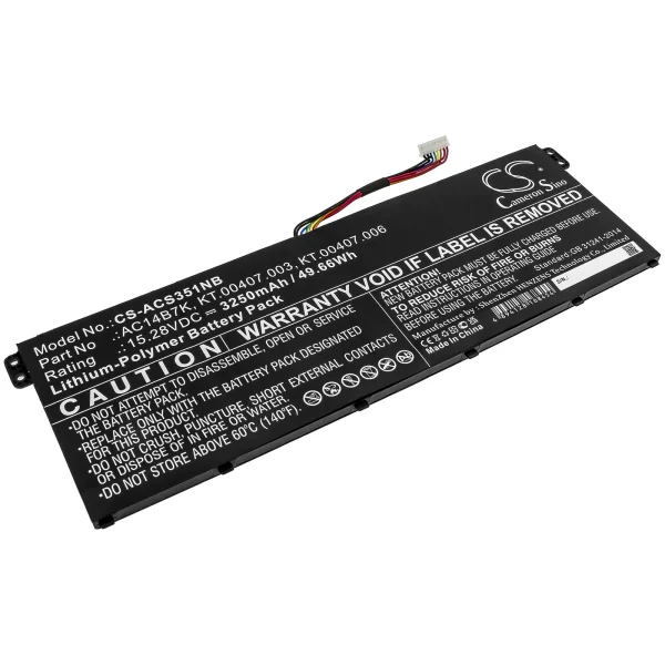 Acer Nitro 5, Aspire 5/7, Chromebook 13, Swift 3 Series Replacement Battery 3250mAh / 49.66Wh - Image 5