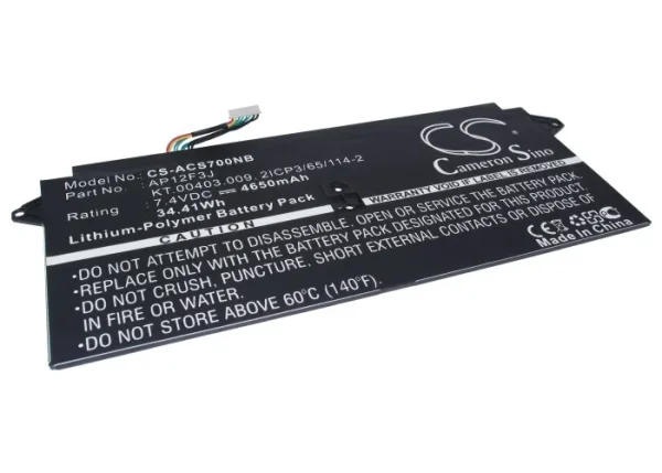 Acer Aspire R14, Aspire S7, Aspire S7 13", Aspire V13, Aspire V3, Aspire V7, Aspre S7-391-6822 Replacement Battery 4650mAh / 34.41Wh