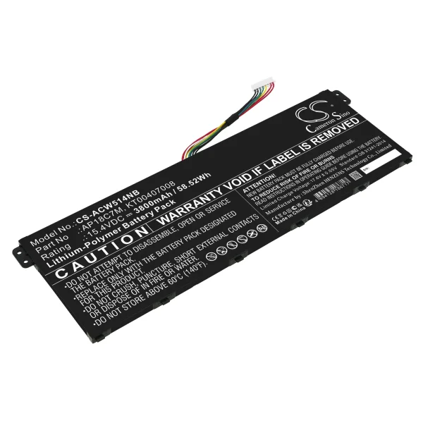 Acer ConceptD 3 CN316, ConceptD 3 Ezel, Spin 5 SP513 Series Replacement Battery 3800mAh / 58.52Wh - Image 3