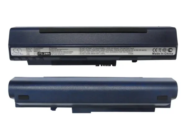 Acer Blue Aspire One AOA, AOD, D150, A150 Series Replacement Battery 6600mAh