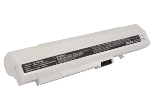 Acer White Aspire One AOA, AOD, D150, A150 Series Replacement Battery 7800mAh - Image 3