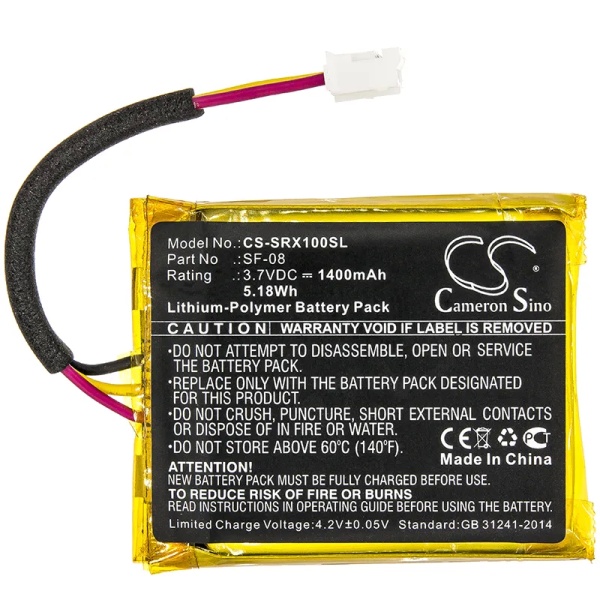 Sony SRS-XB12 Replacement Battery 1400mAh / 5.18Wh