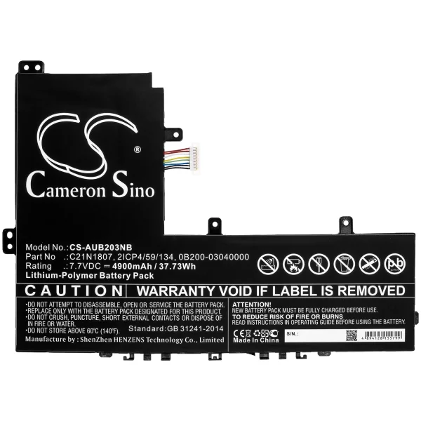 Asus ChromeBook C223NA, VivoBook E12 E203MAH, E203NA Series Replacement Battery 4900mAh / 37.73Wh