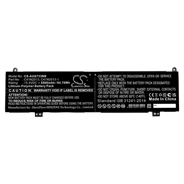 Asus ProArt StudioBook 16, TUF Gaming F15, ROG Zephyrus M16 Series Replacement Battery 5500mAh / 84.70Wh