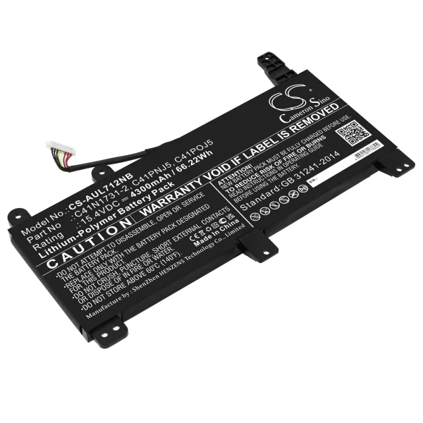 Asus ROG SCAR II GL504GV, G731GU, Scar III G531GW, Strix G G531GU Series Replacement Battery 4300mAh / 66.22Wh - Image 4