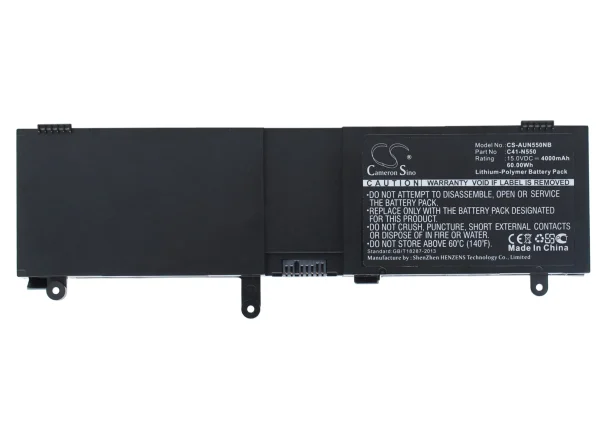 Asus G550, N550LF, N550JK, G550JK Series Replacement Battery 4000mAh / 60.00Wh