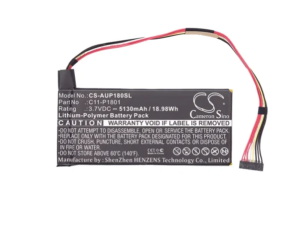 Asus P1801, P1801-B037K, Transformer AiO, Transformer AiO P1801 Replacement Battery 5130mAh / 18.98Wh