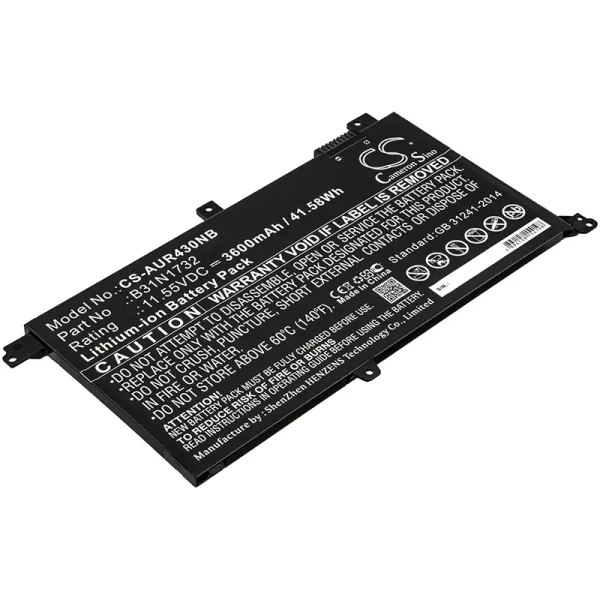 Asus VivoBook S14 S430FA, S430FN, S430UA, S430UF Series Replacement Battery 3600mAh / 41.58Wh - Image 2