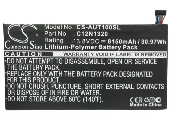 Asus Transformer Book T100TA, T100TAF, T100TAM Series Replacement Battery 8150mAh / 30.97Wh