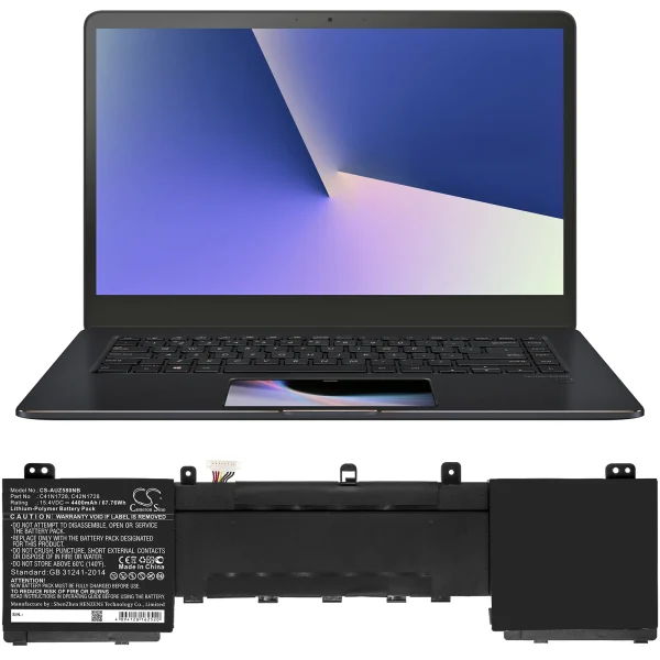 Asus ZenBook Pro 15 UX550GD, UX580GE, UX580GD, UX550GE Series Replacement Battery 4400mAh / 67.76Wh - Image 3