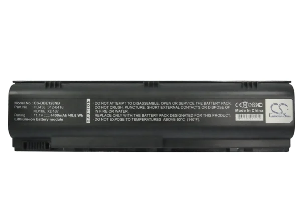 DELL  Inspiron 1300, Inspiron B120, Inspiron B130 Replacement Battery 4400mAh