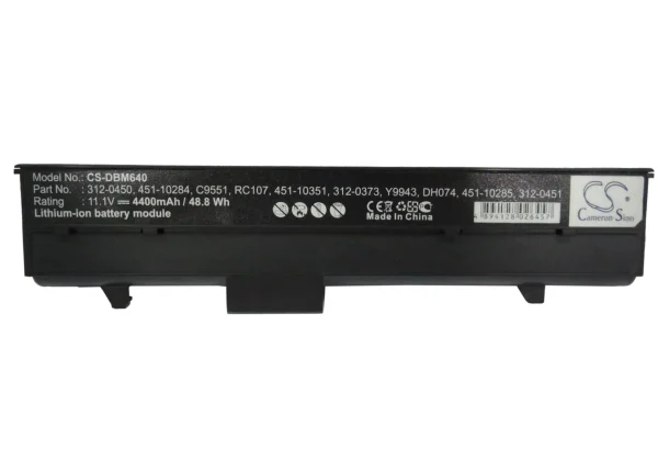 DELL  Inspiron 630M, Inspiron 640M, Inspiron E1405, PP19L, XPS, XPS M140 Replacement Battery 4400mAh