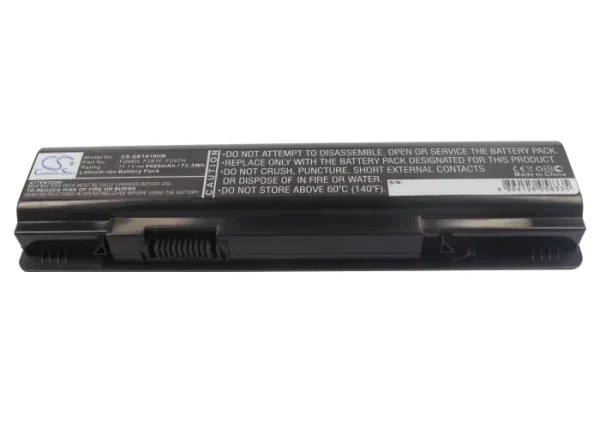 DELL  Inspiron 1410, Vostro 1014, Vostro 1014N, Vostro 1015, Vostro 1015N, Vostro 1088n, Vostro A840 Replacement Battery 6600mAh