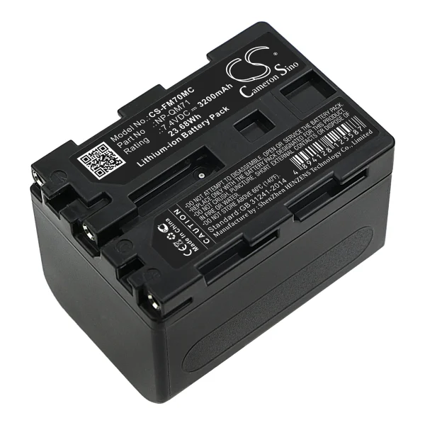 Sony CCD-TRV108, CCD-TRV118, CCD-TRV128, CCD-TRV138, CCD-TRV308, CCD-TRV318, CCD-TRV328, CCD-TRV338 Series Replacement Battery 3200mAh / 23.68Wh - Image 2