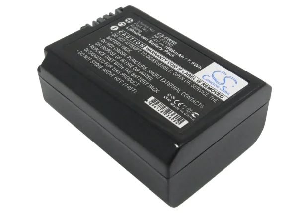 Sony DLSR A55, SLT-A35B, Alpha 33, Alpha 5000, Alpha 5100, Alpha 55, Alpha 55V, Alpha 6 Series Replacement Battery 1080mAh / 7.99Wh - Image 2