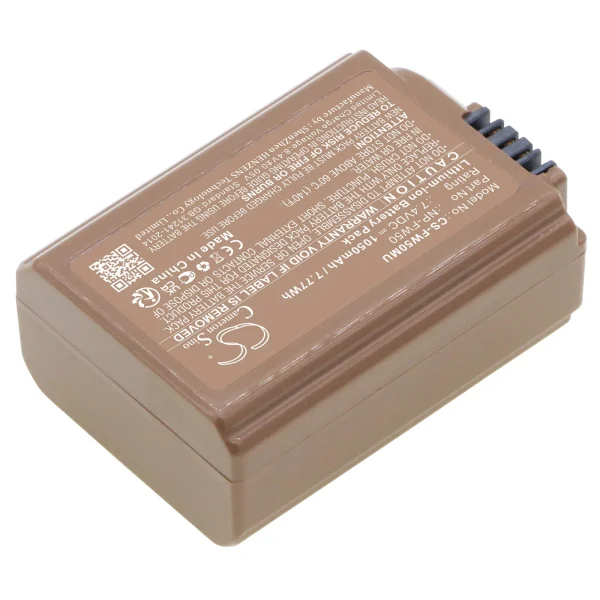 Sony Alpha 33, Alpha 5000, Alpha 5100, Alpha 55, Alpha 55V, Alpha 6, Alpha 7, Alpha A6300 Series Replacement Battery 1050mAh / 7.77Wh - Image 4