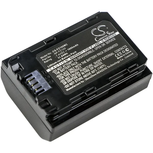 Sony A7 Mark 3, A7R Mark 3, Alpha a7 III, Alpha A7 Mark 3, Alpha a7R III, Alpha A9 Series Replacement Battery 1600mAh / 11.84Wh - Image 3