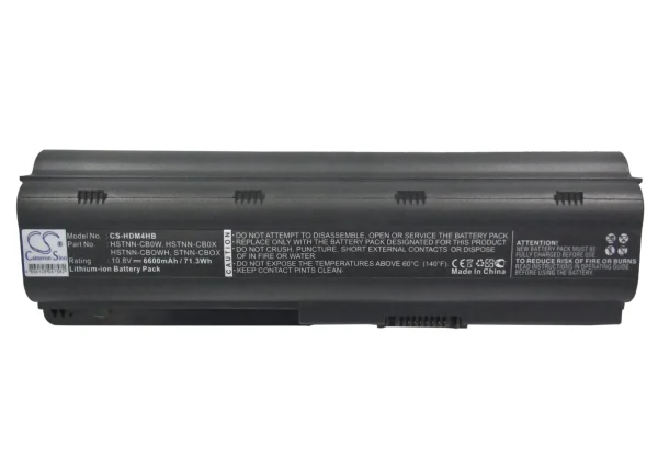 HP Envy 15-1000, 17-1000, G42, G62, Pavilion dv6, dv7, G4, G6, G7 Series Replacement Battery 6600mAh / 71.28Wh