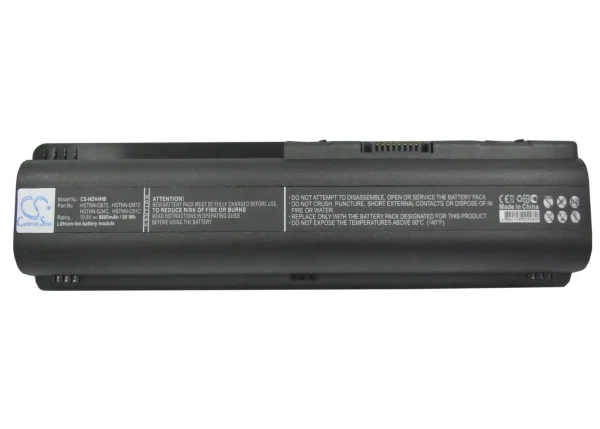 HP Pavilion dv5-1000, dv6-1100, G70, HDX Series Replacement Battery 8800mAh