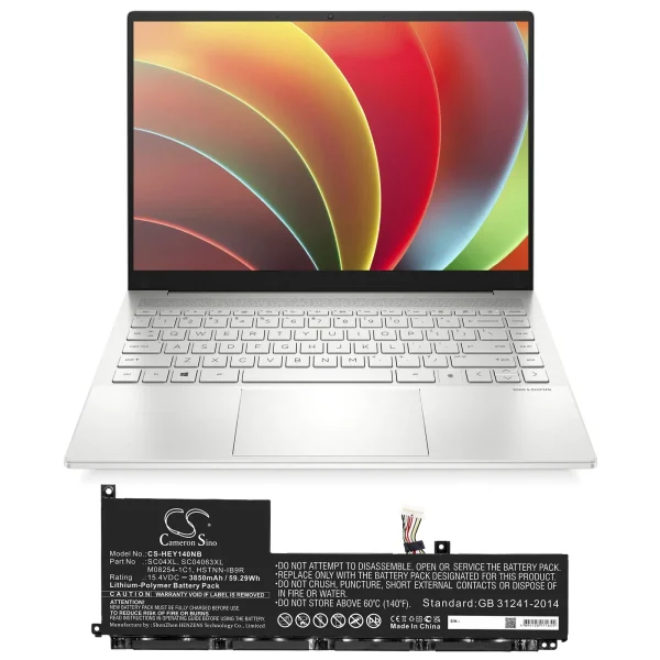 HP Envy 14-EB0000NF, Envy 14-EB0006NJ, Envy 14-EB0008NP, Envy 14-EB0010CA Replacement Battery 3850mAh / 59.29Wh - Image 4