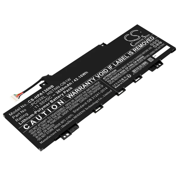 HP Pavilion Aero 13-be0000, Pavilion x360 14, Pavilion x360 15 Series Replacement Battery 3650mAh / 42.16Wh - Image 3