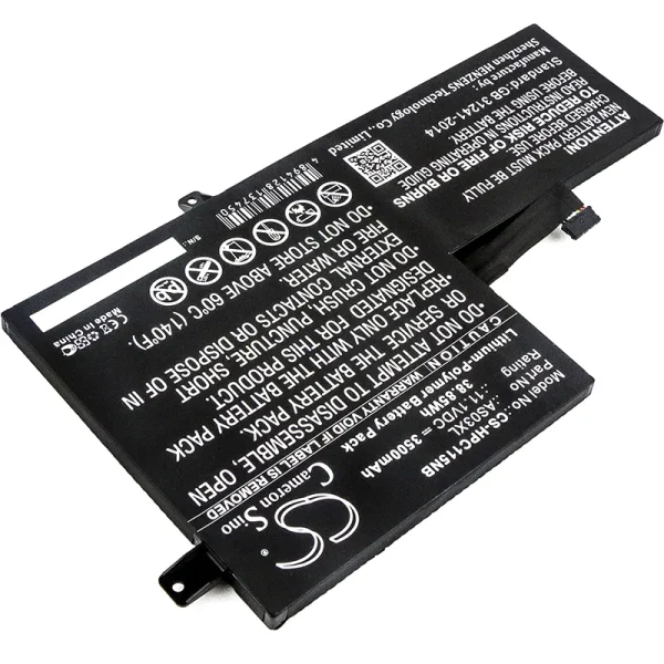 HP 1BS76UT, 1FX82UT#ABA, 1FX83UT#ABA, Chromebook 11 G5 EE, Y4P07AV, Y4P07AV_MB Replacement Battery 3500mAh / 38.85Wh - Image 3