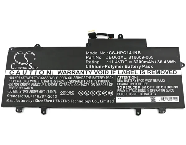 HP Chromebook 14 G4, Chromebook 14-AK000 Series Replacement Battery 3200mAh / 36.48Wh