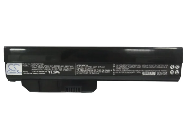 HP Mini 311-1000, Mini 311C-1000, Pavilion DM Series Replacement Battery 6600mAh / 71.28Wh