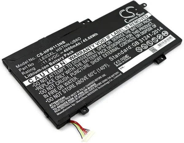 HP Envy x360 15-w000, Pavilion 13-S000, Pavilion 15-BK000, Pavilion X360 13-S000 Series Replacement Battery 4000mAh / 45.60Wh - Image 2