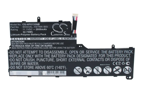 HP Split 13-M000, Pavilion 13-P100 Series Replacement Battery 2950mAh / 32.75Wh