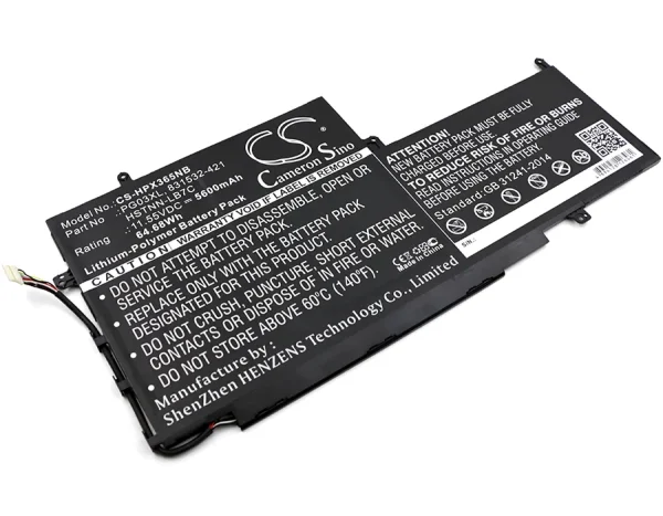 HP Pavilion Gaming 15-DK0000, Spectre 15-AP000, Spectre x360 15-ap000 Series Replacement Battery 5600mAh / 64.68Wh - Image 2