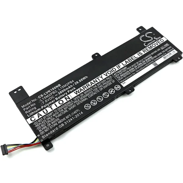 Lenovo 80SL0038AX, Chromebook 100s, Ideapad 310 14ISK, Ideapad 310-14ISK Series Replacement Battery 3800mAh / 28.88Wh - Image 4