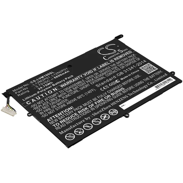 Lenovo Miix 10, ThinkPad Tablet 2 3679 - 10.1, Z2760 Replacement Battery 6600mAh / 24.75Wh - Image 2