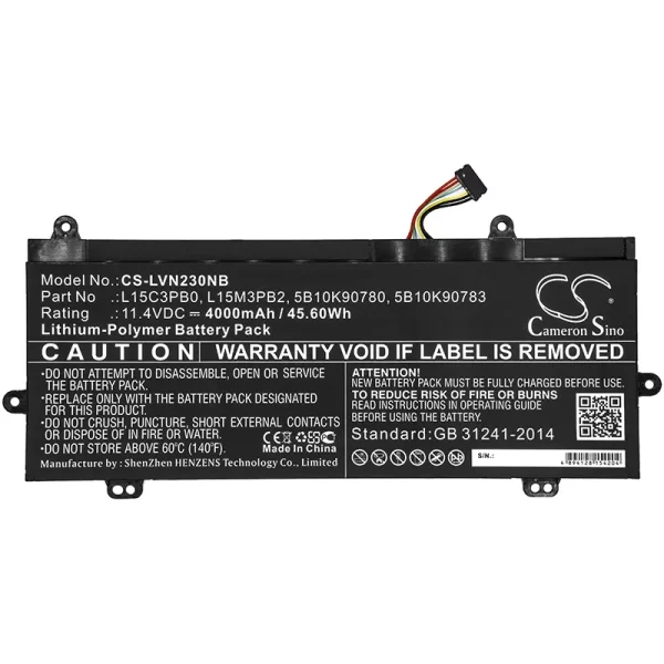 Lenovo Winbook N22, Winbook N23 Series Replacement Battery 4000mAh / 45.60Wh