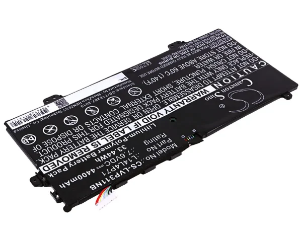 Lenovo 80J80021US, For Yoga 3 11, For Yoga 3 11 80J8, For Yoga 3 11 Convertible Series Replacement Battery 4400mAh / 33.44Wh - Image 3