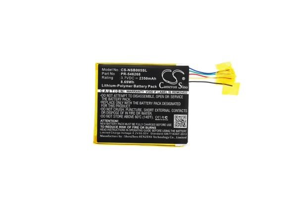 Fuhu Nabi JR, NABIJR-NV5A, NV5A Replacement Battery 2350mAh / 8.69Wh