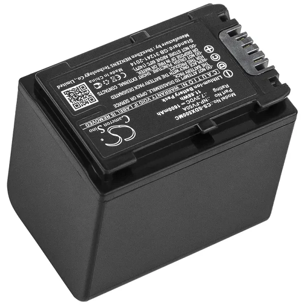 Sony FDR-AX33, FDR-AX40, FDR-AX45, FDR-AX53, FDR-AX60, FDR-AX700 Series Replacement Battery 1600mAh / 11.68Wh - Image 2