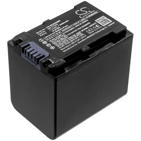 Sony FDR-AX33, FDR-AX40, FDR-AX45, FDR-AX53, FDR-AX60, FDR-AX700 Series Replacement Battery 2050mAh / 14.97Wh - Image 3