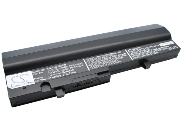 Toshiba Satellite N302, Satellite NB300, Satellite NB305, Satellite NB305-N410BL, Satellite NB305-N410BN, Satellite NB305-N410BN-G Series Replacement Battery 6600mAh - Image 4