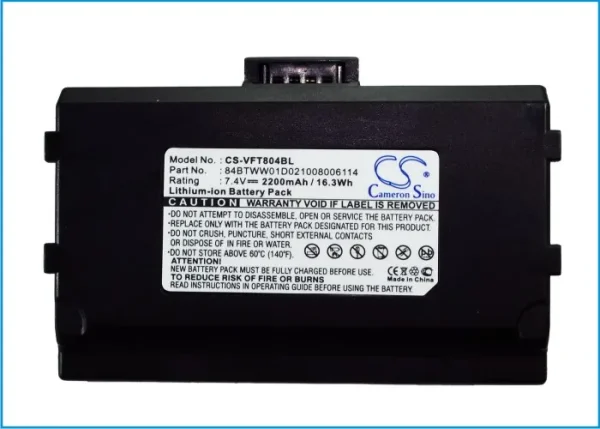 VeriFone Nurit 8040, Nurit 8400, Nurit 8400 PCI COMPLIANT Replacement Battery 2200mAh/16.28Wh