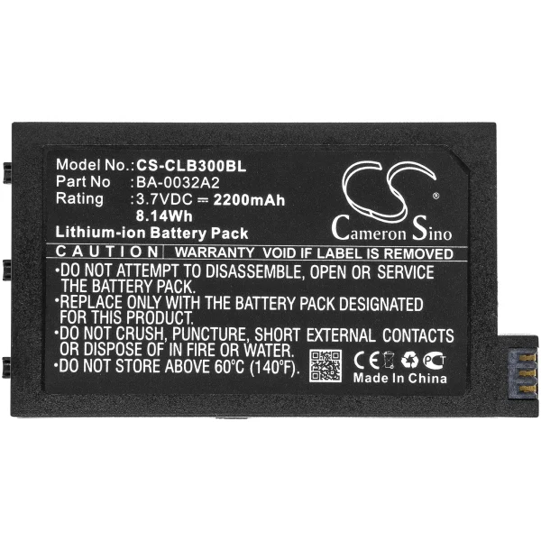 CipherLAB 9200, A929CFNLNN1U1, CP30, CP30-L Series Replacement Battery 2200mAh / 8.14Wh