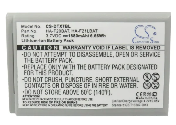 Casio DT-X7, DT-X7M10E, DT-X7M10R Series Replacement Battery 1880mAh